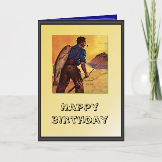 Succesvolle visser kaart (Voorkant)