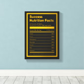 Succesvolle voedingsfactoren | Motivatie wandkunst Canvas Afdruk (Insitu (Houten vloer))