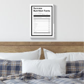 Succesvolle voedingsfactoren Motivatie wandkunst Canvas Afdruk (Insitu (Slaapkamer))