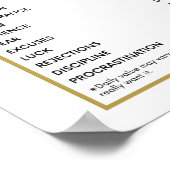 Succesvolle voedingsffecten stimuleren poster (Hoek)