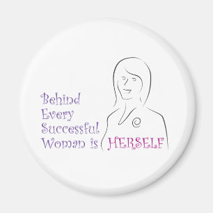Succesvolle vrouw magneet