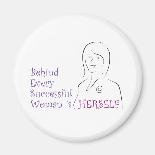 succesvolle vrouw magneet (Voorkant)