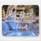 Succesvolle Vrouw Quote Script Girly Princess Coac Muismat (Voorkant)