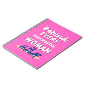 Succesvolle Vrouw Schrijfblok Notitieboek (Linkerzijde)