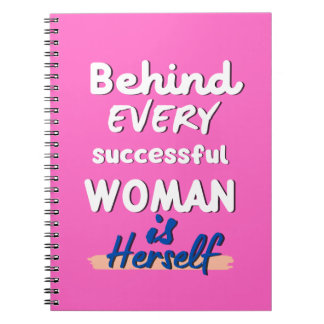 Succesvolle Vrouw Schrijfblok Notitieboek
