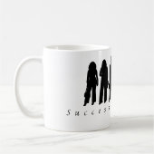 Succesvolle Vrouw Silhouet Koffiemok (Links)