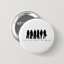 Succesvolle Vrouw Silhouet Ronde Knop Button 5,7 Cm