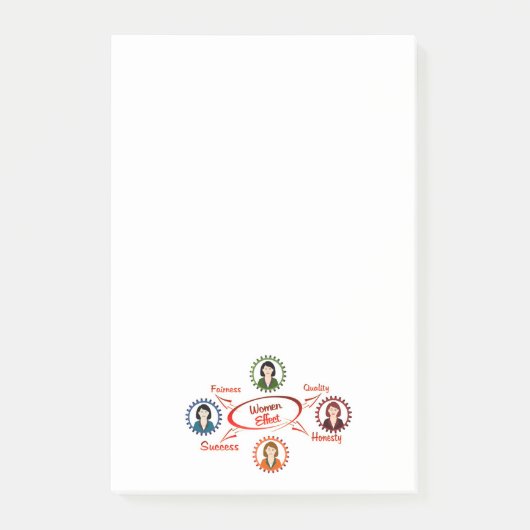 Succesvolle Vrouwen Post-it® Notes (Voorkant)