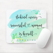 Succesvolle Waterverf van het Manuscript van de Vr Muismat (Met muis)