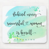 Succesvolle Waterverf van het Manuscript van de Vr Muismat (Voorkant)