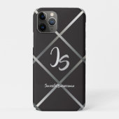 "Succesvolle zakenman" Personal Silver Monogram Case-Mate iPhone Case (Achterkant)