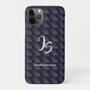 "Succesvolle zakenman" Personal Silver Monogram Case-Mate iPhone Case