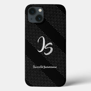 "Succesvolle zakenman" Personal Silver Monogram Case-Mate iPhone Case