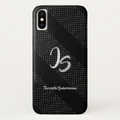 "Succesvolle zakenman" Personal Silver Monogram Case-Mate iPhone Case (Achterkant)