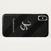 "Succesvolle zakenman" Personal Silver Monogram Case-Mate iPhone Case (Achterkant (horizontaal))