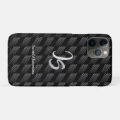 "Succesvolle zakenman" Personal Silver Monogram Case-Mate iPhone Case (Achterkant (horizontaal))
