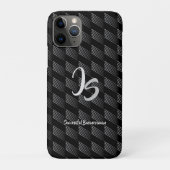 "Succesvolle zakenman" Personal Silver Monogram Case-Mate iPhone Case (Achterkant)