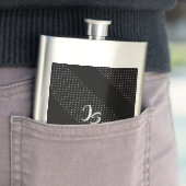 "Succesvolle zakenman" Personal Silver Monogram Flacon (Voorbeeld)