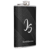 "Succesvolle zakenman" Personal Silver Monogram Heupfles (Rechts)