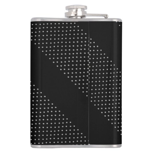 "Succesvolle zakenman" Personal Silver Monogram Heupfles (Achterkant)