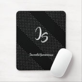 "Succesvolle zakenman" Personal Silver Monogram Muismat (Met muis)