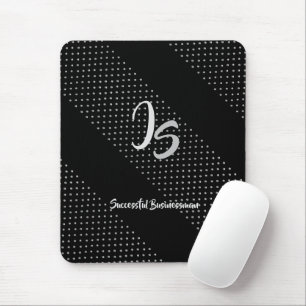 "Succesvolle zakenman" Personal Silver Monogram Muismat