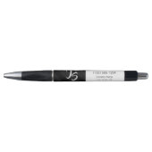 Succesvolle zakenman Personal Silver Monogram Pen (Voorkant)