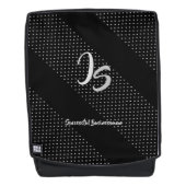 "Succesvolle zakenman" Personal Silver Monogram Rugtassen (Voorkant)