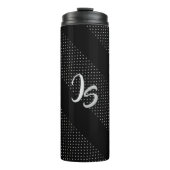 "Succesvolle zakenman" Personal Silver Monogram Thermosbeker (Voorkant)