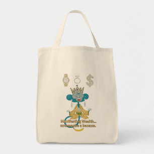 Succesvolle Zen Apen Baas Kunst Tote Bag