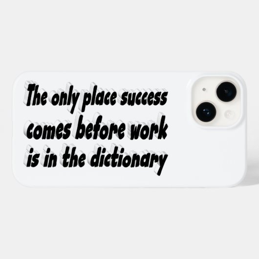 Succeswerk Motivatie offerte Case-Mate iPhone Case (Achterkant (horizontaal))