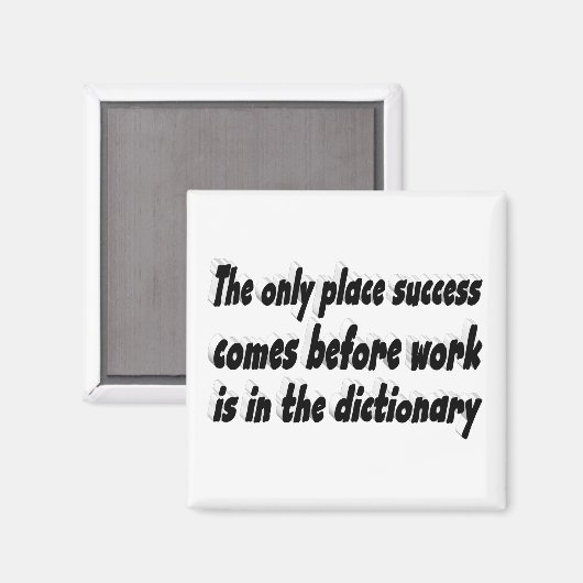 Succeswerk Motivatie offerte Magneet (Voorkant / Achterkant)