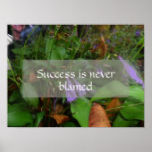 Succeswijsheid gezegde foto poster (Voorkant)