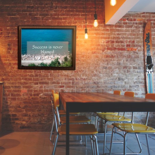 Succeswijsheid gezegde foto poster