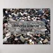 Succeswijsheid gezegde foto poster (Voorkant)