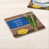 Succot papier Onderzetters gepersonaliseerd (Schuin)