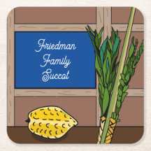 Succot papier Onderzetters gepersonaliseerd