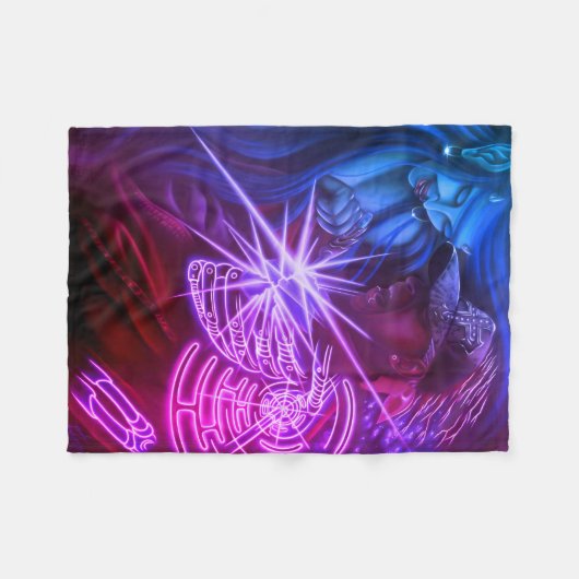 Succubus Fleece Deken (Voorkant (Horizontaal))