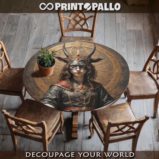 Succubus op de troon - Gothic Horror serie Tissuepapier