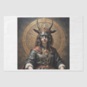 Succubus op troon - Gotische Horror serie  Tissuepapier (Voorkant)