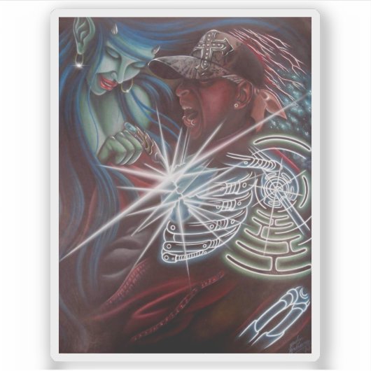 Succubus-Sticker Sticker (Voorkant)