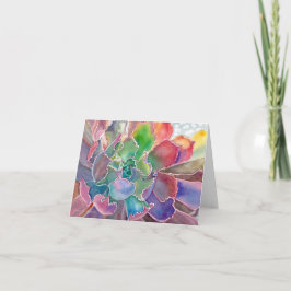 Succulair gesmolten echeveria wenskaart kaart