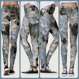 Succulair Silvery Blue Leggings