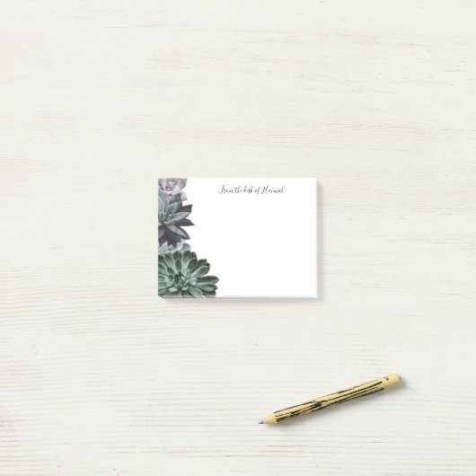 Succulalized Post-it Nota's Post-it® Notes (Op bureau)