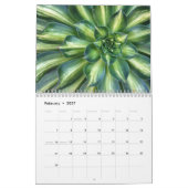 Succulatuur met Fibonacci-spiralen Kalender (Feb 2027)