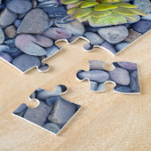 Succulatuur op een rivierbedding legpuzzel (Zijkant)