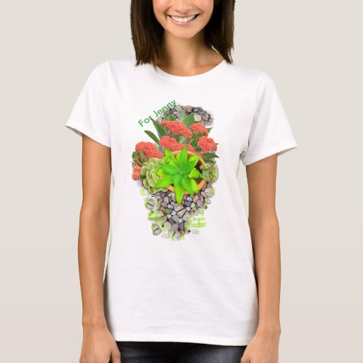 Succulatuur op tuinbouwkevers t-shirt (Voorkant)