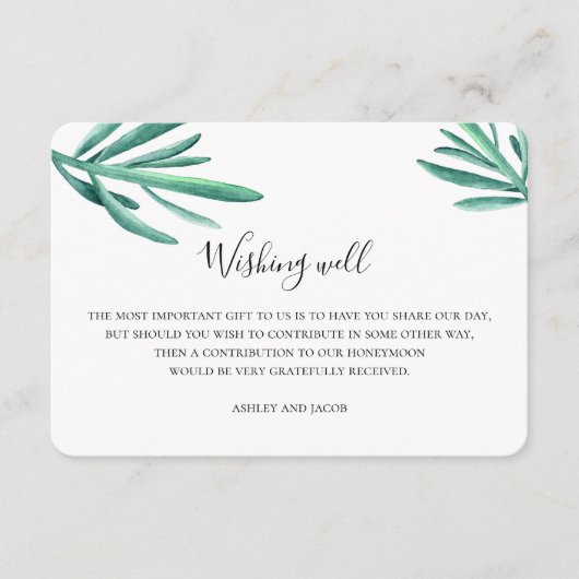 Succulen die het goed wenst. Zomer bruiloft. Kaart (Voorkant)