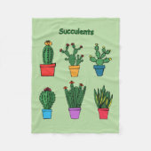 Succulent #1 fleece deken (Voorkant)
