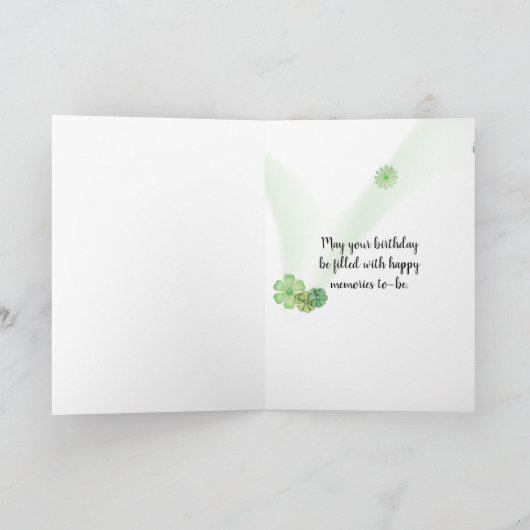 Succulent afgebroken in poladot kaart (Binnen)